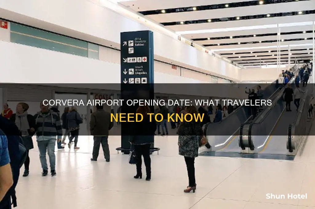 when is corvera airport due to open