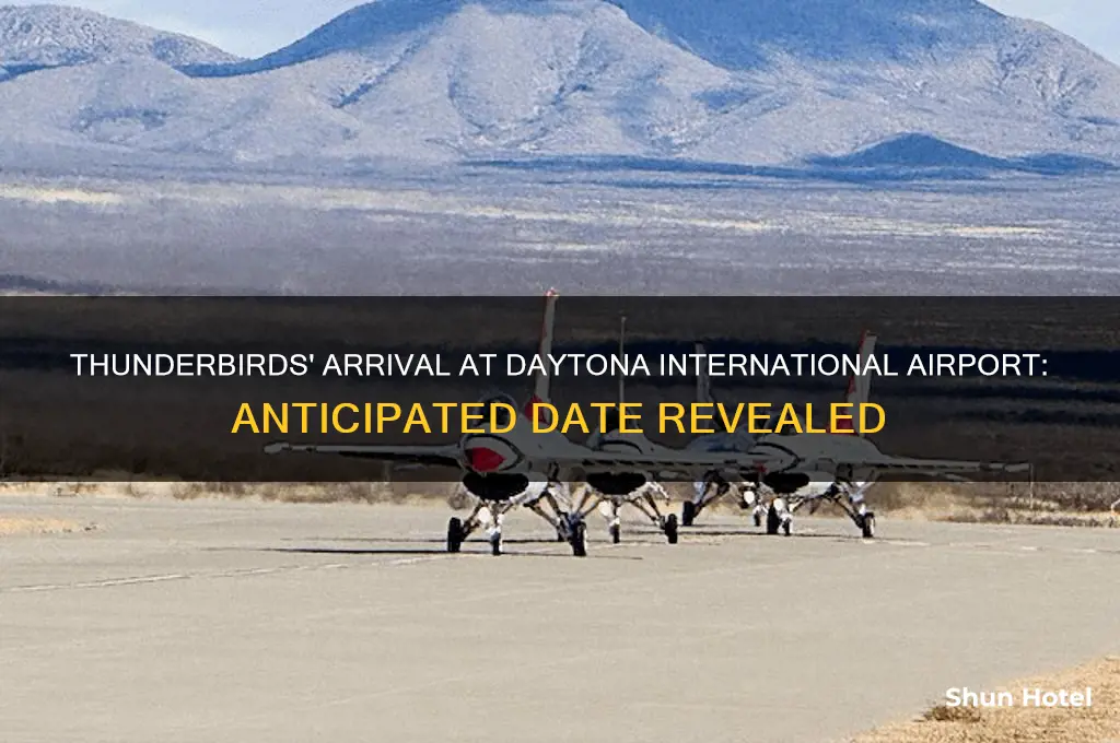 when is daytona international airport expecting the thunderbirds