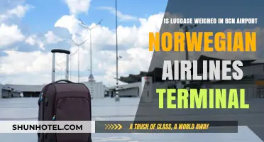 When is Luggage Weighed at BCN Airport Norwegian Airlines Terminal?