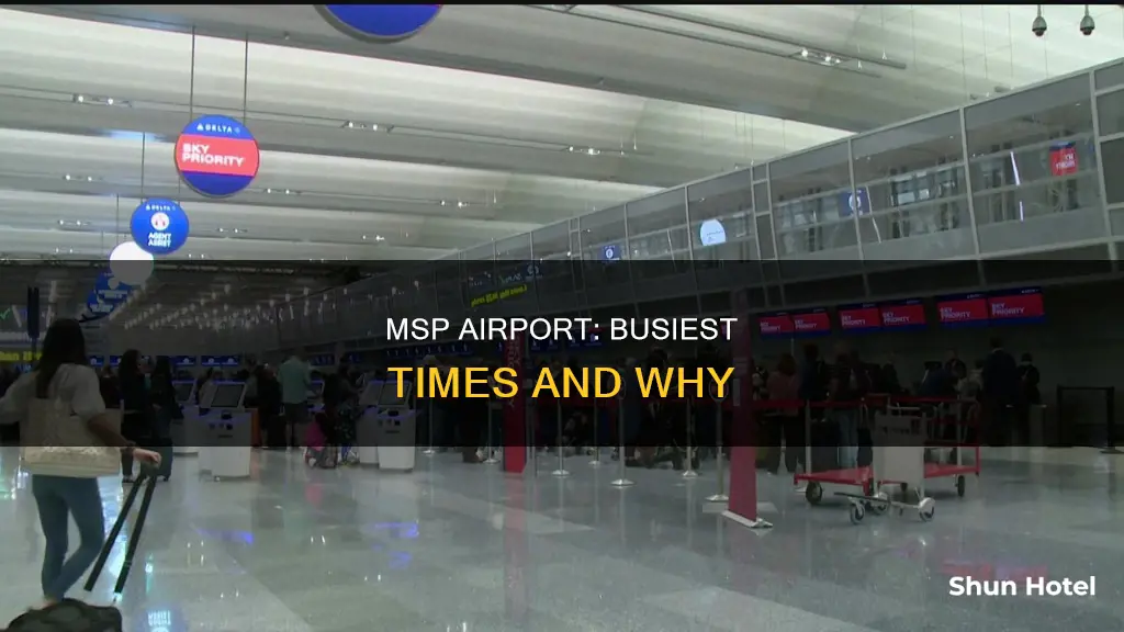 when is msp airport the busiest