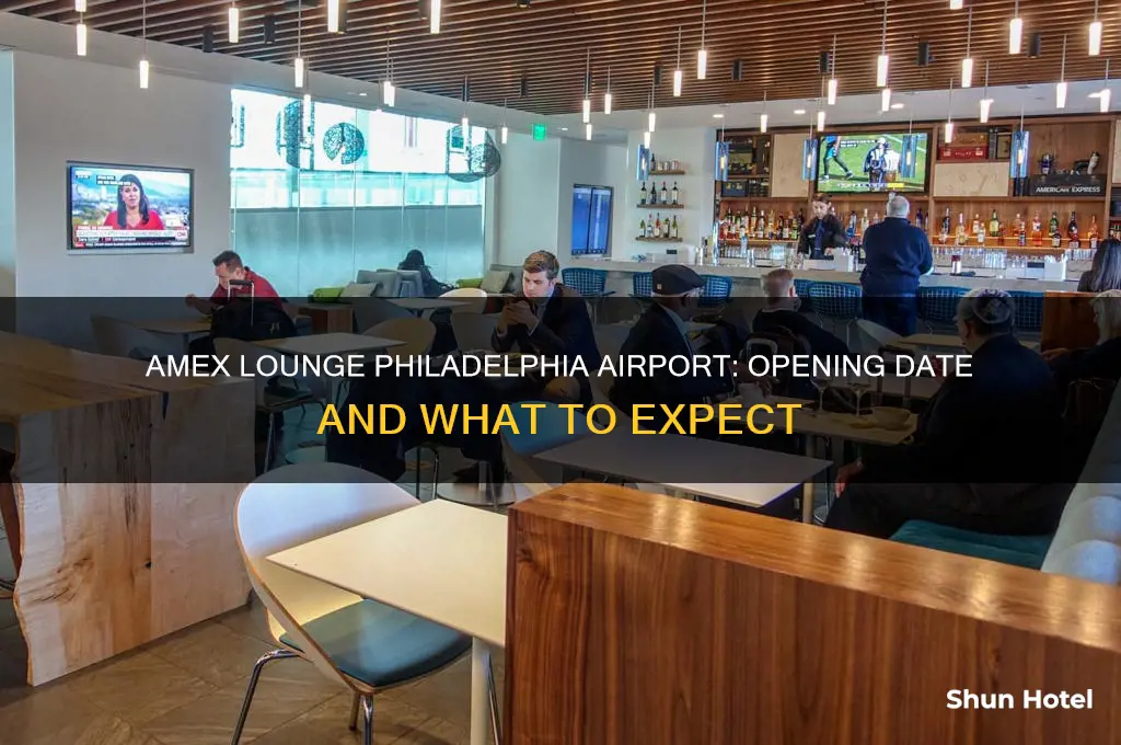 when is the amex lounge openeing in philadelphia airport