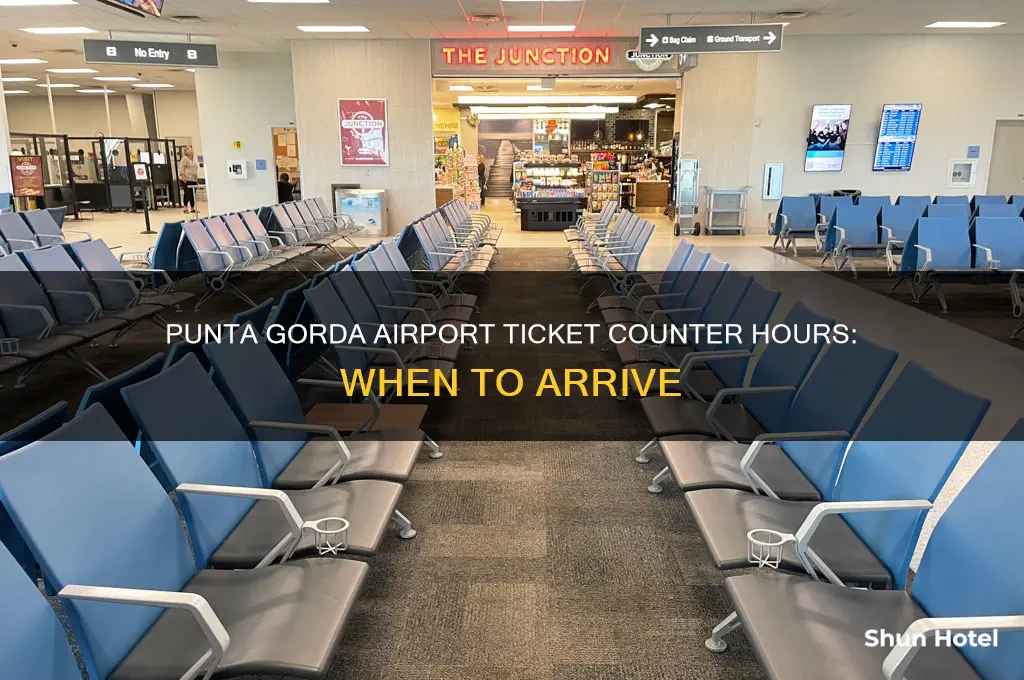 when is the punta gorda airport ticket counter open