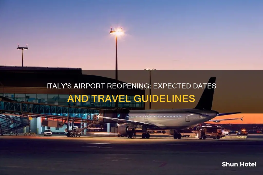 when italy will open airports