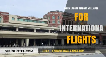 Lahore Airport's International Flight Resumption: Expected Timeline and Updates