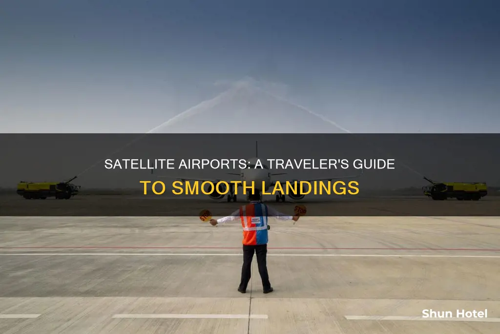 when landing in a satellite airport