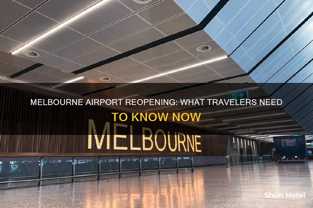 when melbourne airport will open