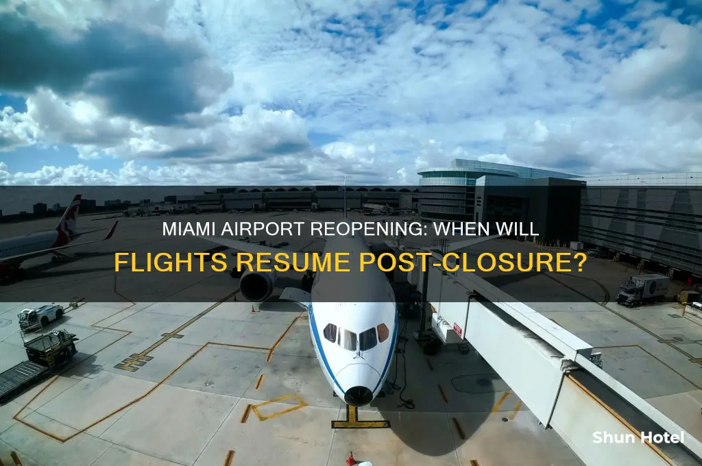 when miami airport will open