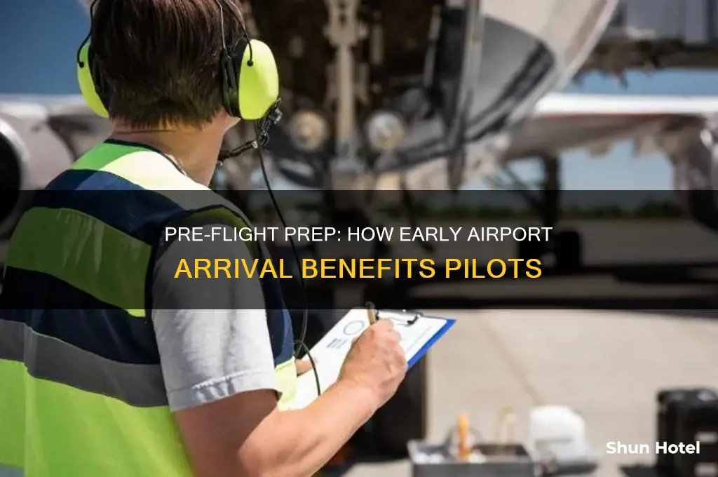 when pilots get the airport before the flight