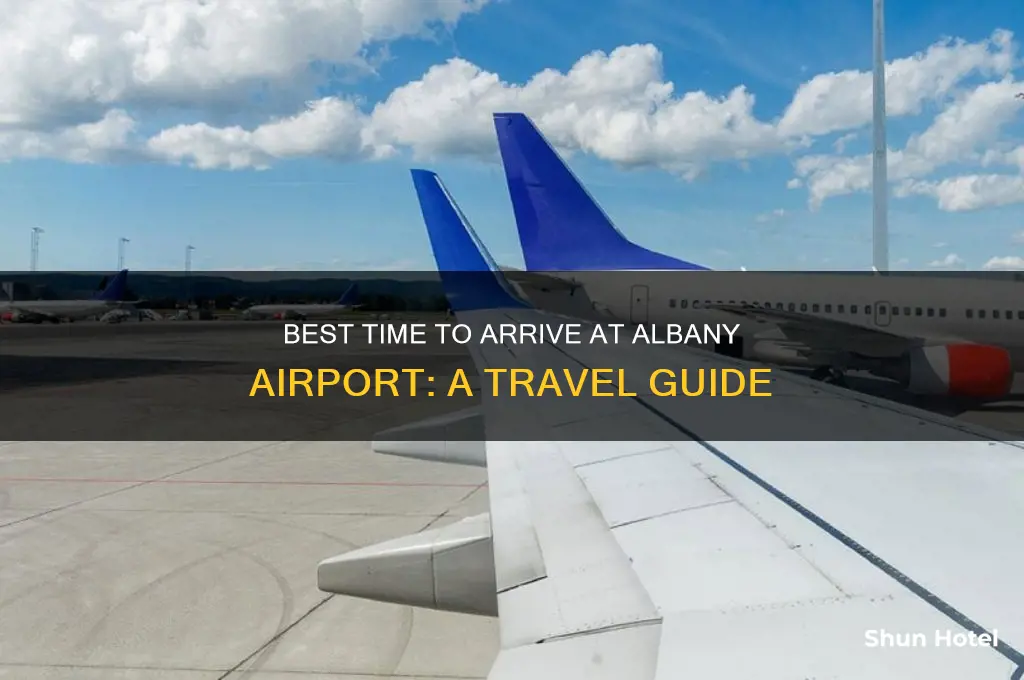 when should i get to the albany airport