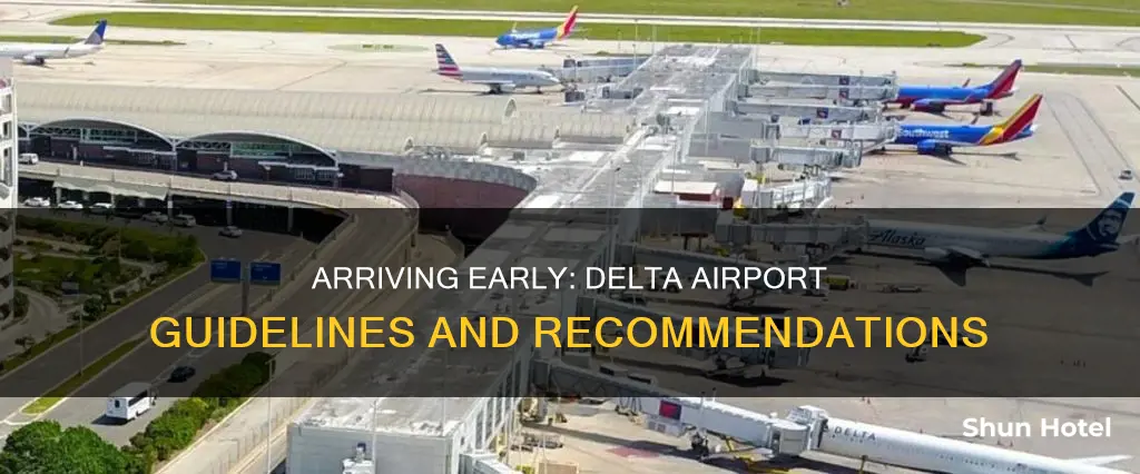when to arrive at airport delta