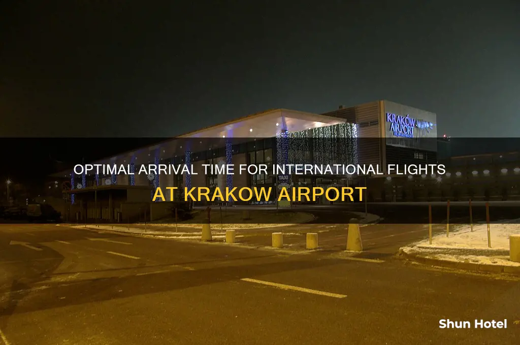 when to arrive at krakow airport for an international flight