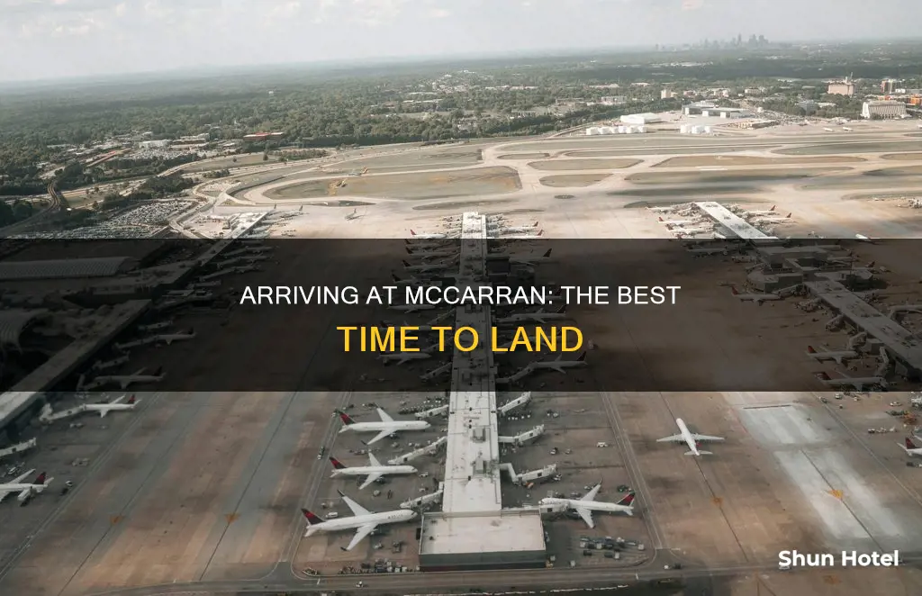 when to arrive at mccarran airport