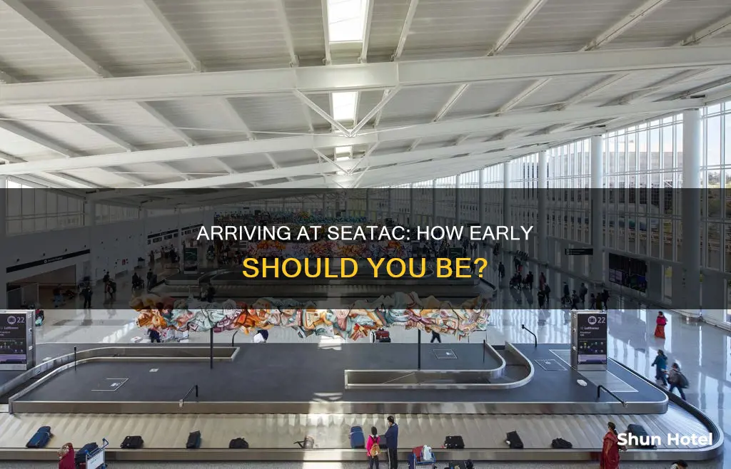 when to arrive at seatac airport