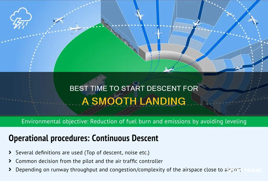 when to begin descent into airport