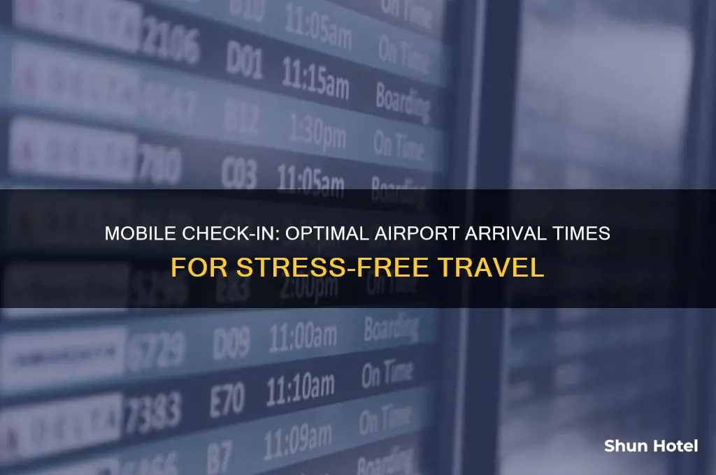 when to get to airport with mobile check in