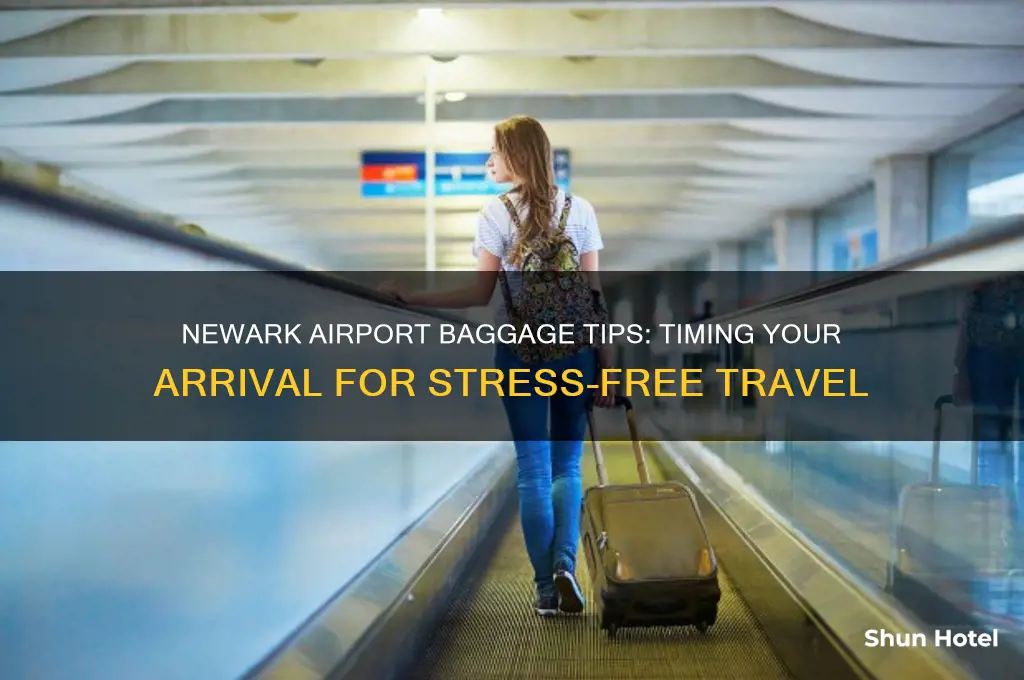 when to get to an airport newark for baggae