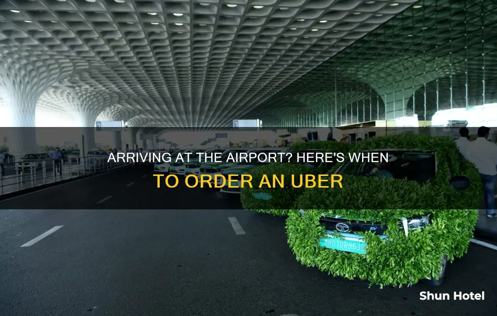 when to order uber at airport