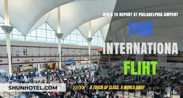 Philadelphia Airport International Flight: Optimal Check-In and Reporting Times