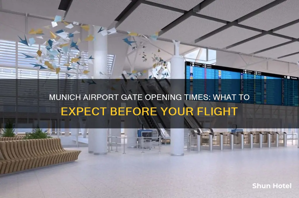 when us gate open before my flght munich airport