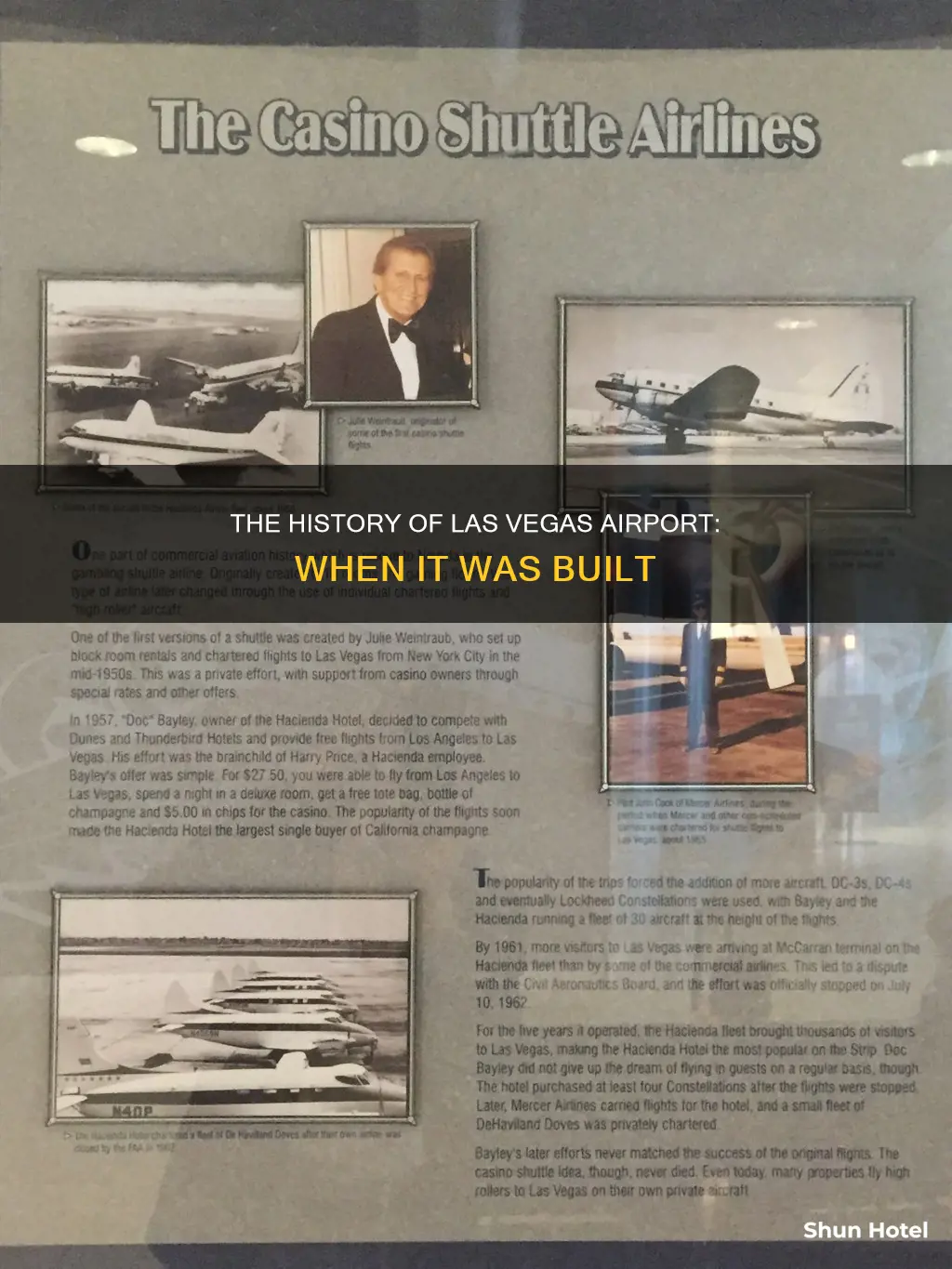 when was las vegas airport built