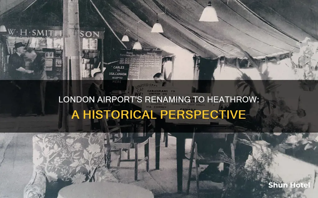 when was london airport renamed heathrow