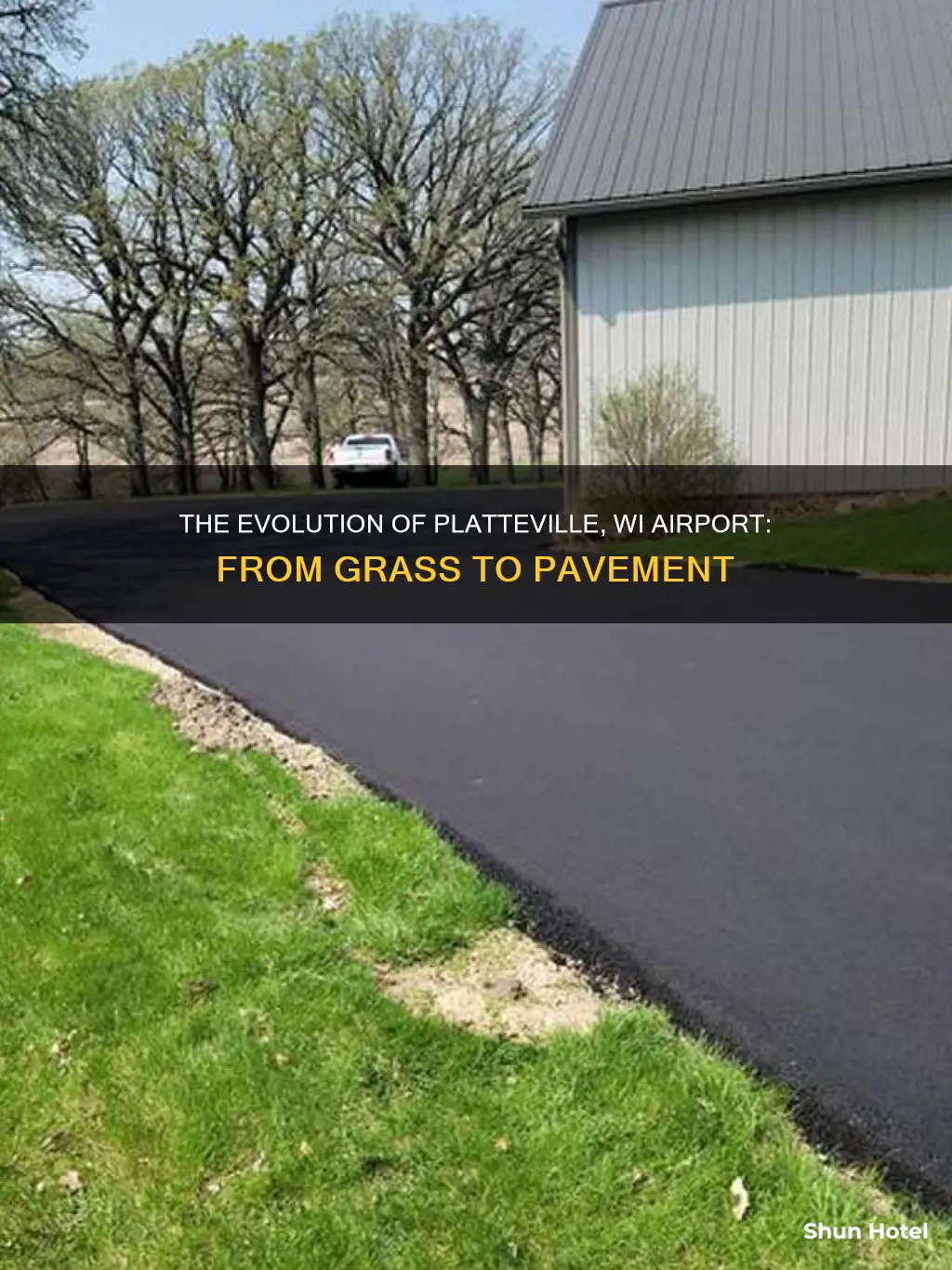 when was platteville wi airport paved