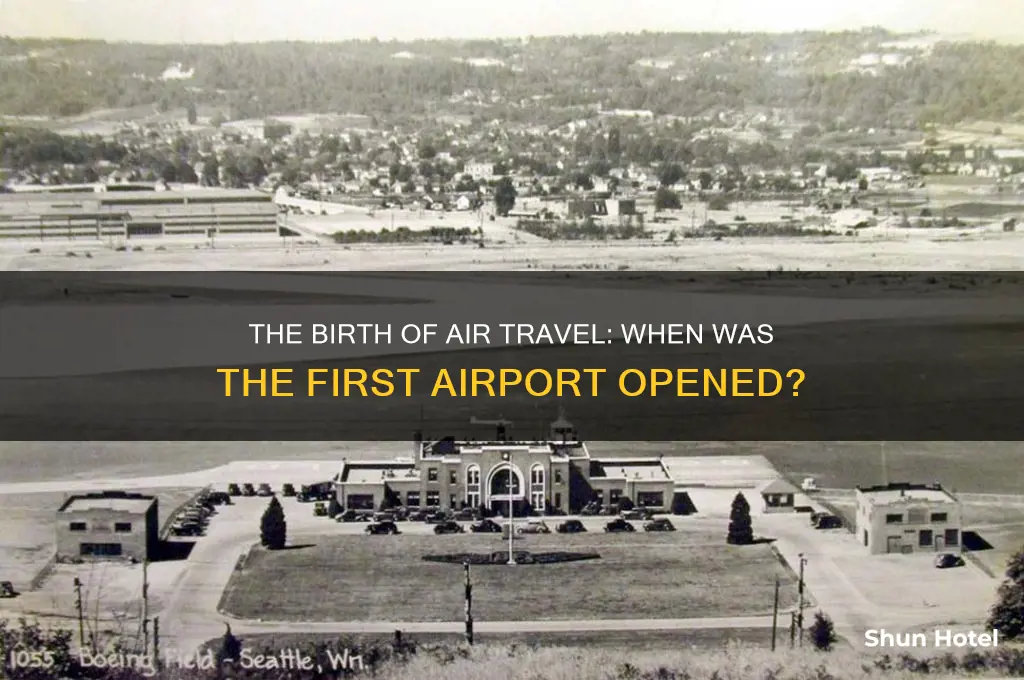 when was the first airport opened