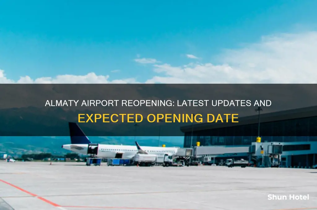 when will almaty airport open
