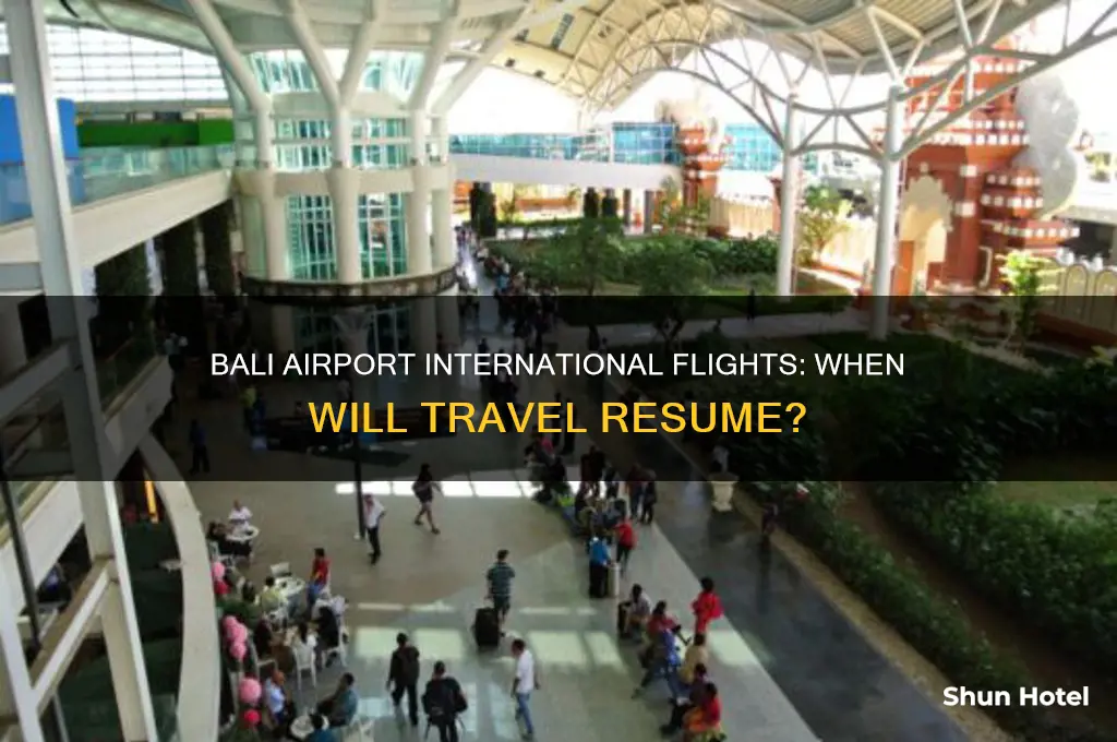 when will bali airport open for international flights