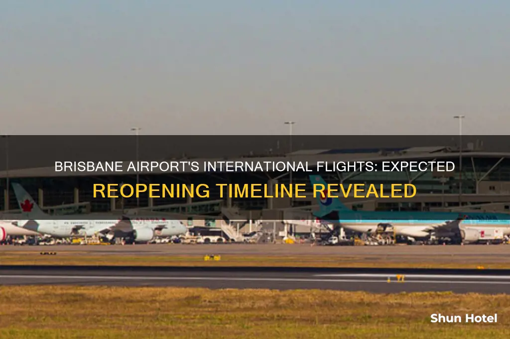 when will brisbane airport open for international flights
