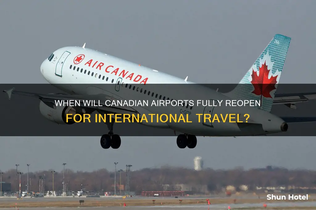 when will canadian airports open