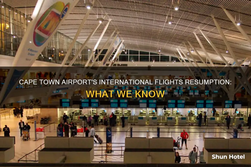when will cape town airport open for international flights