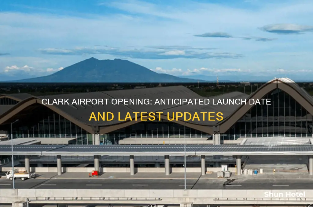 when will clark airport open