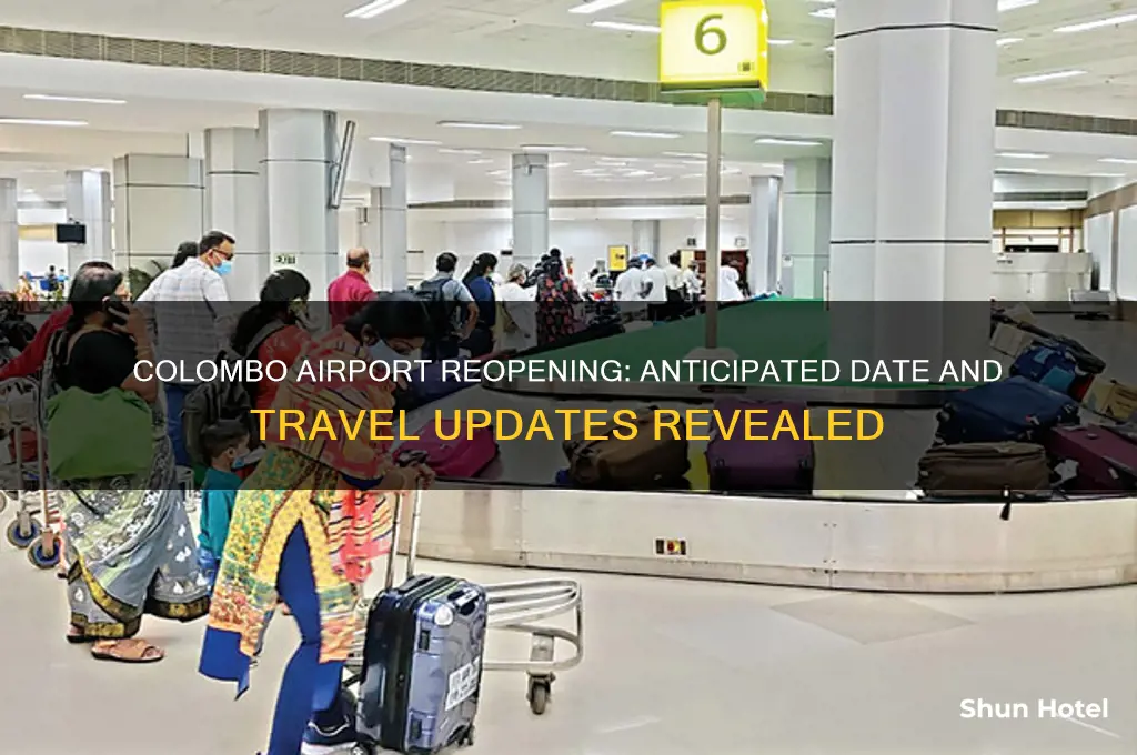 when will colombo airport open