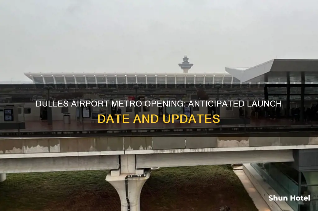 when will dulles airport metro open