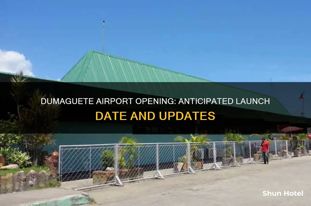 when will dumaguete airport open