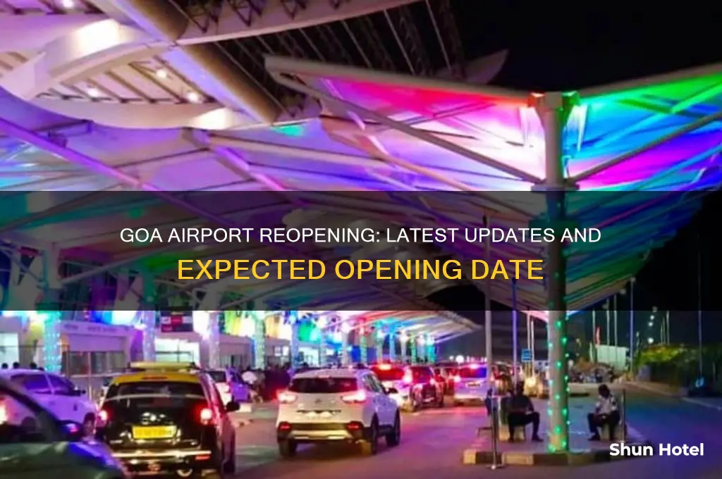 when will goa airport open