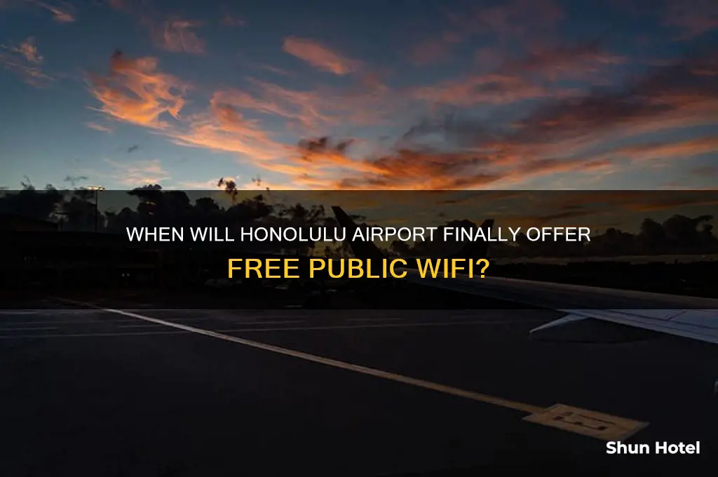 when will honolulu airport get wifi