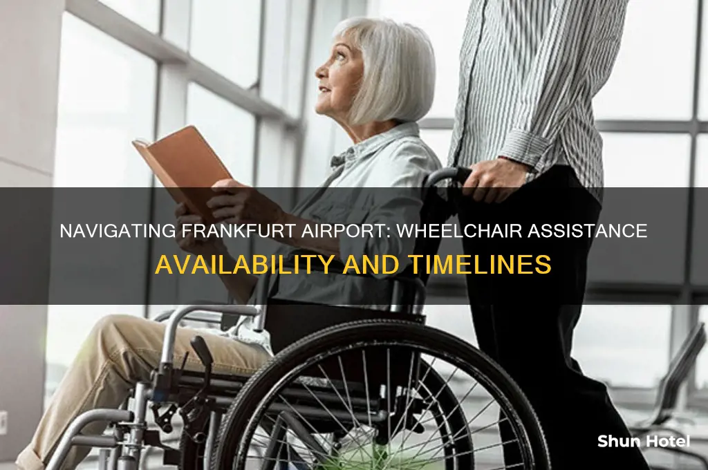 when will i get wheelchair service in frankfurt airport