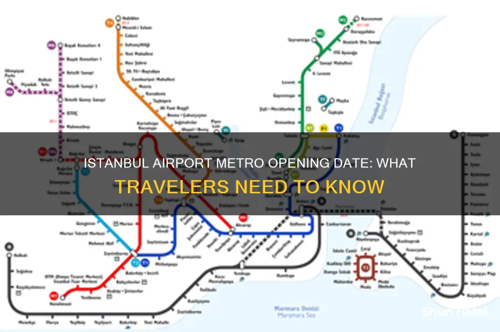 when will istanbul airport metro open