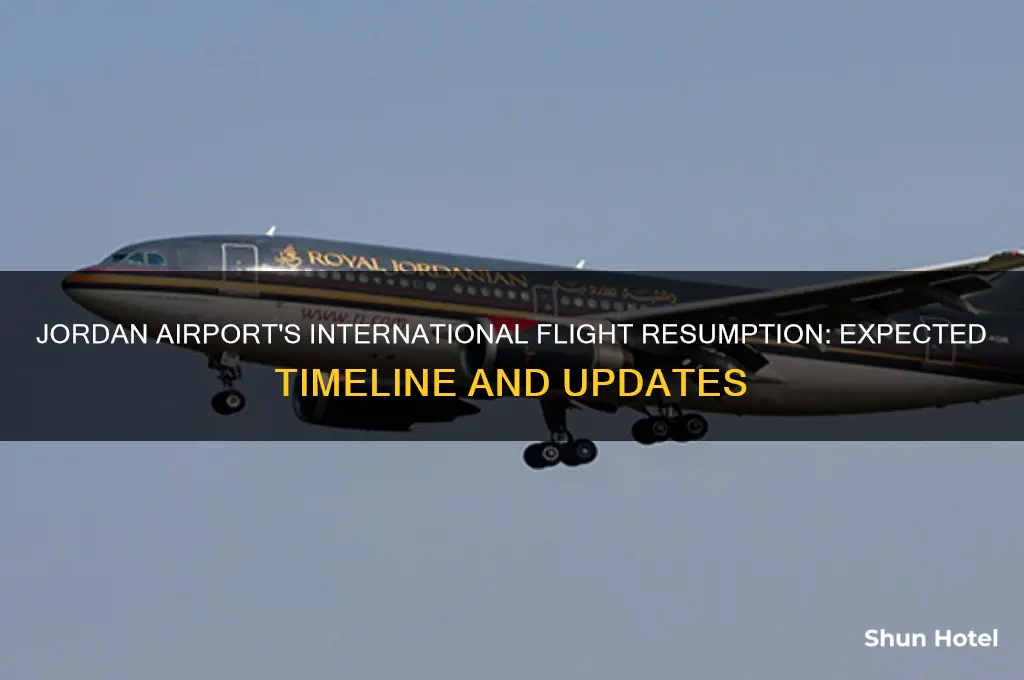 when will jordan airport open for international flights