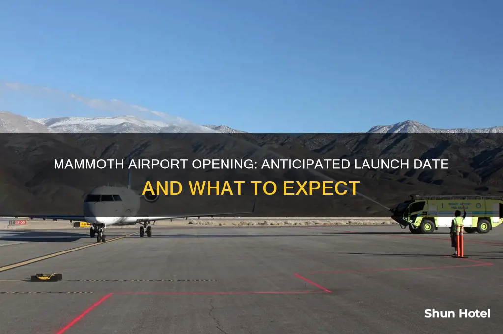 when will mammoth airport open