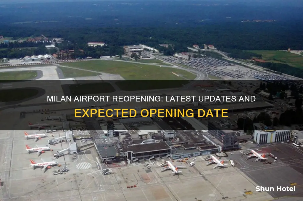 when will milan airport open