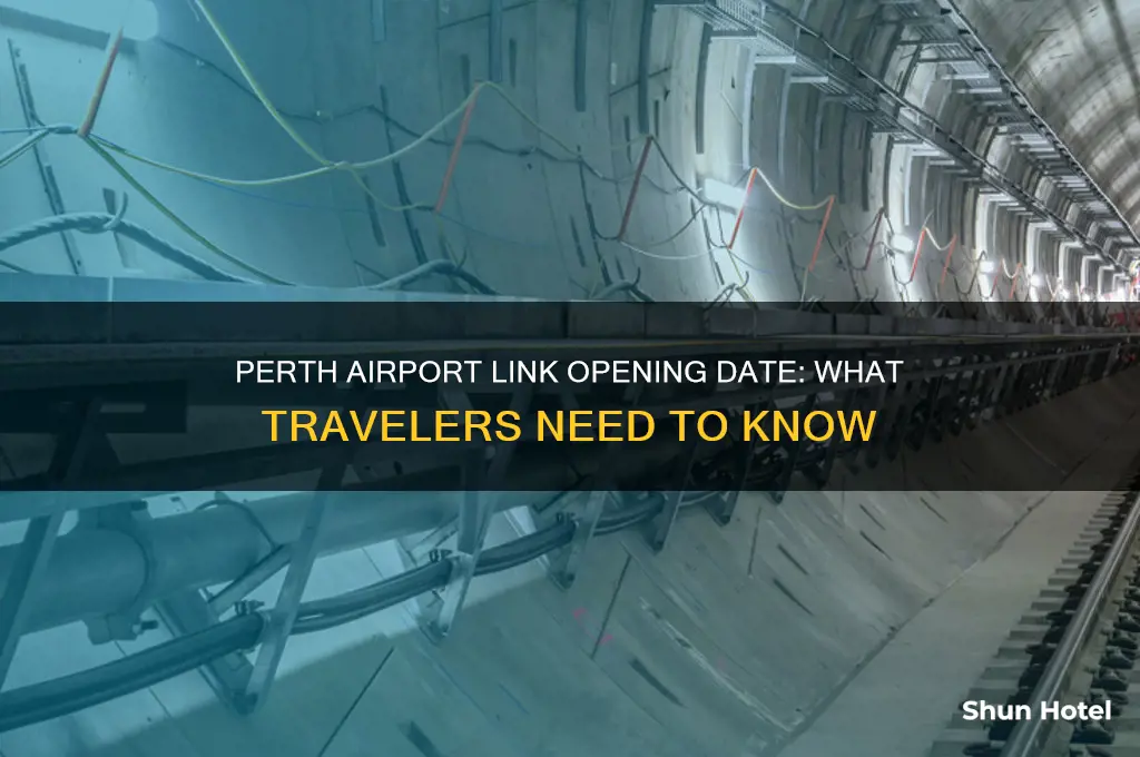 when will perth airport link open