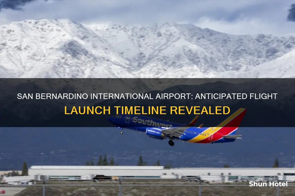 when will san bernardino international airport have flights