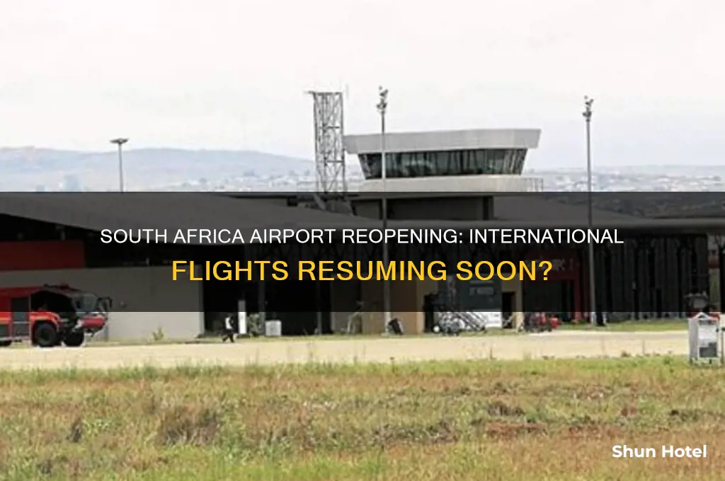 when will south africa airport open for international flights