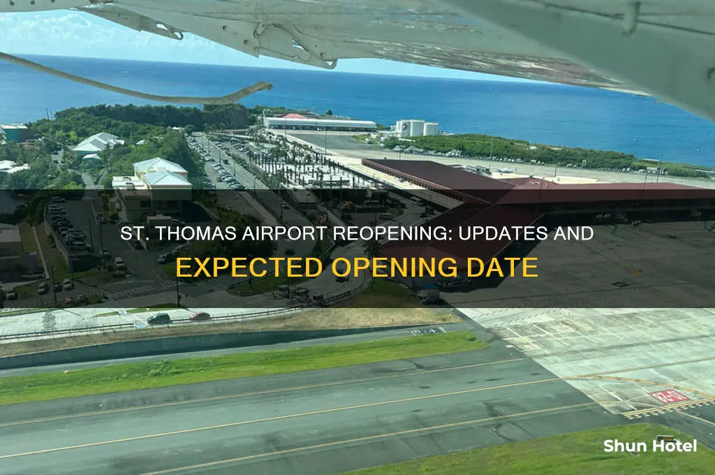 when will st thomas airport open