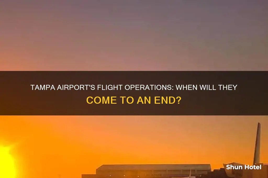 when will tampa airport stop flying