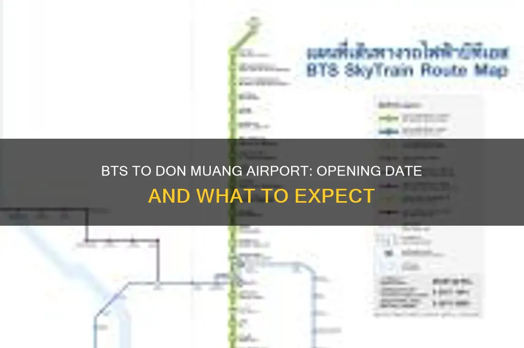 when will the bts to don muang airport be open