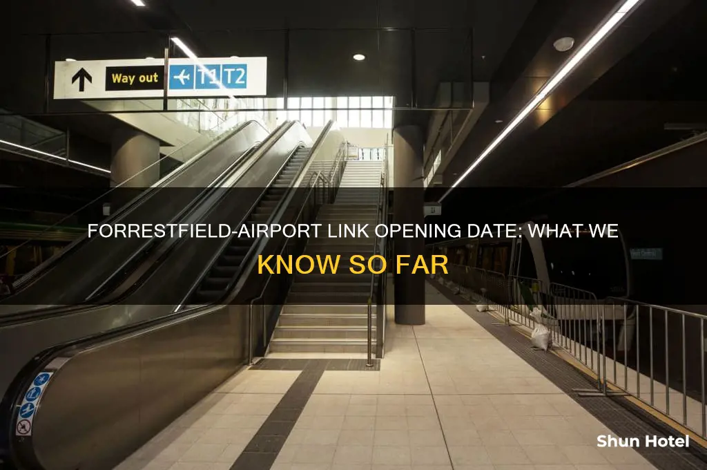 when will the forrestfield-airport link open